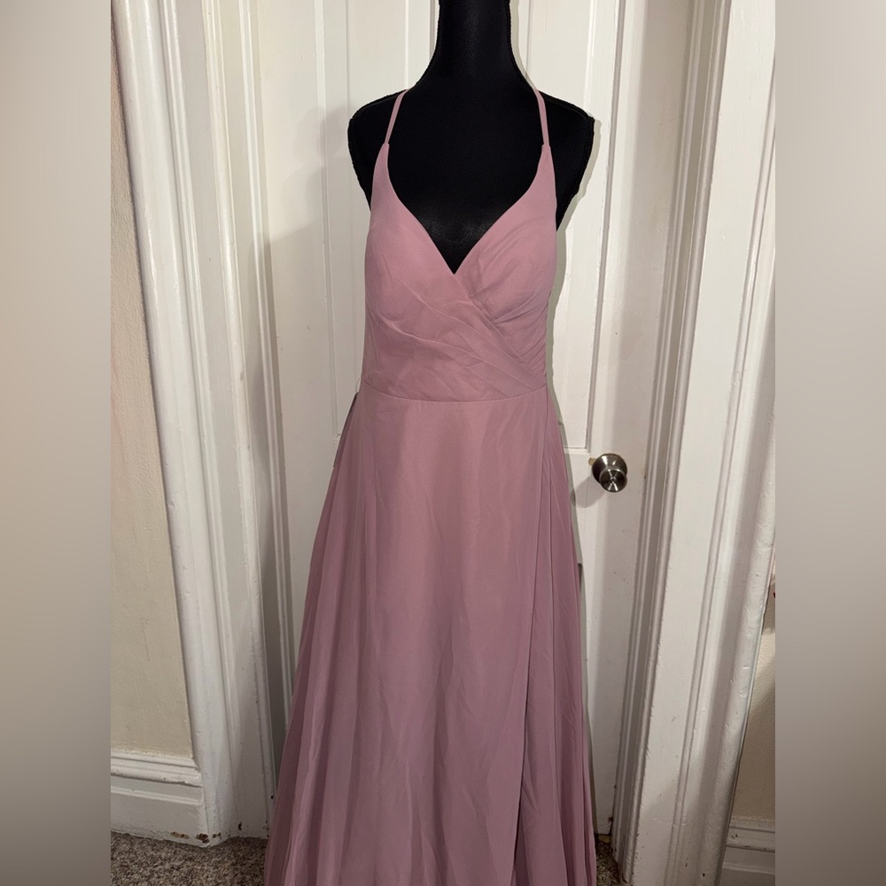 NWT Azazie Mauve Dress size A12, size 12, bridesmaid, prom